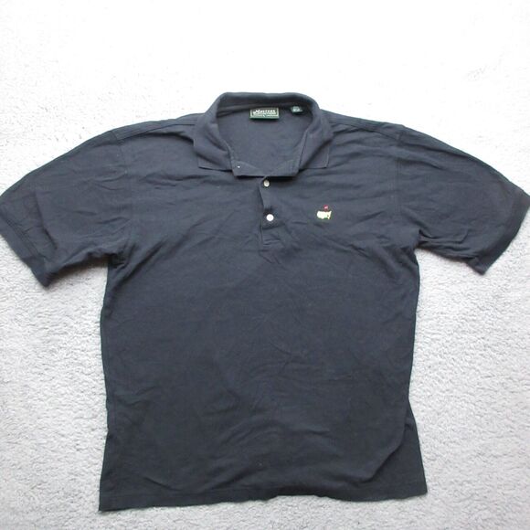 Masters Polo Mens XL Black Embroidered Augusta Golf‎ Shirt Masters Collection - Picture 1 of 11